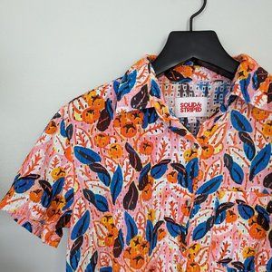 Solid & Striped The Cabana Shirt & Shorts - Orange Tree Print SET